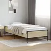 Image de vidaXL Cadre de lit chêne sonoma 90x200 cm bois d'ingénierie et métal