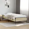 Image de vidaXL Cadre de lit chêne sonoma 90x190 cm bois d'ingénierie et métal