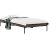 Image de vidaXL Vidaxl Cadre De Lit Sans Matelas Chêne Marron 100x200 Cm