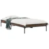 Image de vidaXL Cadre de lit sans matelas chÃªne marron 90x200 cm