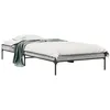 Image de vidaXL Cadre de lit sans matelas sonoma gris 75x190 cm