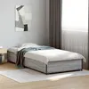 Image de vidaXL Cadre de lit sonoma gris 75x190 cm bois d'ingénierie et métal