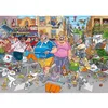 Image de Puzzle 1000 pièces : Wasgij Original 46 - Frénésie d'achat dans l'allée centrale ! Jumbo