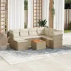 Image de Vidaxl Salon De Jardin Avec Coussins 8 Pcs Beige RÃ©sine TressÃ©e