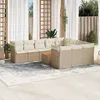 Image de Vidaxl Salon De Jardin 11 Pcs Avec Coussins Beige RÃ©sine TressÃ©e