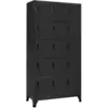 Image de Vidaxl Salon De Jardin 5 Pcs Avec Coussins Noir RÃ©sine TressÃ©e