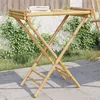 Image de vidaXL Table à plateau pliante 70,5x42,5x80 cm bambou366454