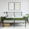 Image de vidaXL Tables de chevet 2 pcs vert olive 36x39x50,5 cm acier842919