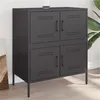 Image de vidaXL Vidaxl Buffet Noir 68x39x79 Cm Acier