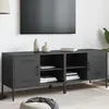 Image de vidaXL Meubles TV 2 pcs noir 68x39x50,5 cm acier