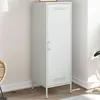 Image de vidaXL Buffet haut blanc 36x39x113 cm acier843011