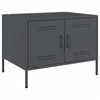Image de vidaXL Table basse anthracite 68x50x50,5 cm acier laminÃ© Ã  froid