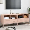 Image de vidaXL Vidaxl Meubles Tv 2 Pcs Rose 68x39x50,5 Cm Acier
