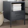 Image de vidaXL Table de chevet anthracite 36x39x50,5 cm acier843058