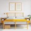 Image de vidaXL Tables de chevet 2 pcs jaune moutarde 36x39x50,5 cm