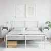 Image de vidaXL Tables de chevet 2 pcs blanc 36x39x68 cm acier laminé à froid