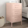 Image de vidaXL Table de chevet rose 36x39x68 cm acier laminÃ© Ã  froid