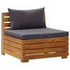 Image de Vidaxl Salon De Jardin Avec Coussins 7 Pcs Beige RÃ©sine TressÃ©e