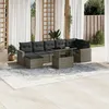 Image de Vidaxl Salon De Jardin 8 Pcs Avec Coussins Gris RÃ©sine TressÃ©e