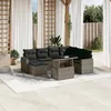 Image de Vidaxl Salon De Jardin 8 Pcs Avec Coussins Gris RÃ©sine TressÃ©e
