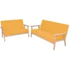 Image de Vidaxl Salon De Jardin 10 Pcs Avec Coussins Marron RÃ©sine TressÃ©e