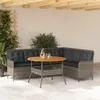 Image de Vidaxl Salon De Jardin 2 Pcs Avec Coussins Gris RÃ©sine TressÃ©e