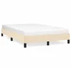 Image de vidaXL Cadre de lit sans matelas crÃ¨me 120x190 cm tissu