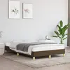 Image de vidaXL Cadre de lit marron foncé 120x190 cm tissu