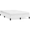 Image de vidaXL Cadre de lit blanc 120x190 cm similicuir