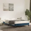 Image de vidaXL Cadre de lit sans matelas bleu foncé 120x190 cm velours3269629