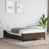 Image de vidaXL Cadre de lit marron foncé 120x190 cm tissu