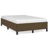 Image de vidaXL Cadre de lit sans matelas marron foncÃ© 120x190 cm tissu