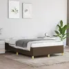 Image de vidaXL Cadre de lit marron foncé 120x190 cm tissu