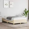 Image de vidaXL Cadre de lit crème 120x190 cm tissu