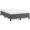 Image de vidaXL Cadre de lit sans matelas gris 120x190 cm similicuir