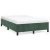 Image de vidaXL Cadre de lit sans matelas vert foncÃ© 120x190 cm velours