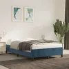 Image de vidaXL Cadre de lit bleu foncé 120x190 cm velours