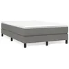 Image de vidaXL Sommier à lattes de lit avec matelas gris foncé 120x190cm tissu