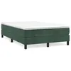 Image de vidaXL Sommier à lattes de lit avec matelas vert foncé 120x190 cm