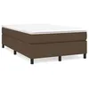 Image de vidaXL Sommier à lattes de lit et matelas marron foncé 120x190cm tissu