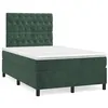 Image de vidaXL Sommier à lattes de lit avec matelas vert foncé 120x190 cm