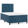 Image de vidaXL Sommier Ã  lattes de lit avec matelas LED bleu foncÃ© 120x190 cm