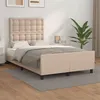 Image de vidaXL Cadre de lit sans matelas cappuccino 120x190 cm similicuir