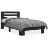 Image de vidaXL vidaXL Cadre de lit sans matelas noir 90x200 cm