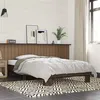 Image de vidaXL Cadre de lit chêne marron 75x190 cm bois d'ingénierie et métal