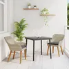 Image de vidaXL Ensemble de salle Ã  manger 3 pcs Gris clair et noir