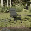 Image de vidaXL Chaise de pêche avec pieds à boue réglables pliable camouflage4006415