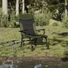 Image de vidaXL Chaise de pêche avec accoudoir pliable vert4006416