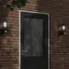 Image de vidaXL Applique murale d'extérieur avec capteur noir acier inoxydable