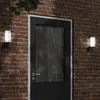 Image de vidaXL Applique murale d'extérieur noir acier inoxydable